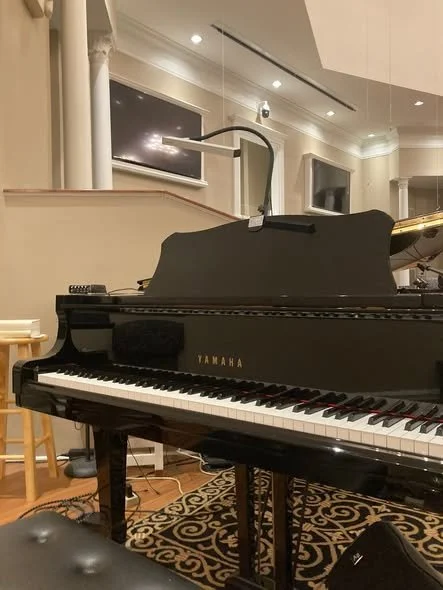 Yamaha grand piano in performance space — Greenville SC