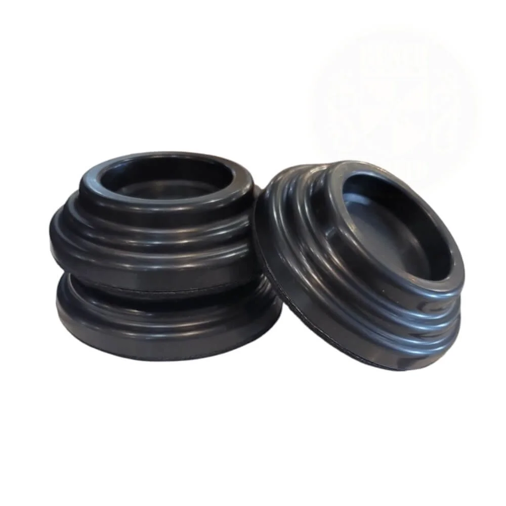 Shock ABS Caster Cups — Large, Black, Set of 3