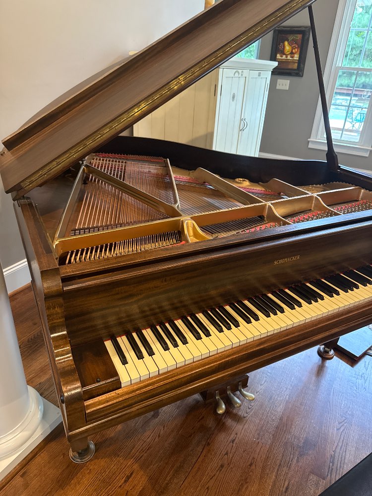 1914-1915 Schomacker Baby Grand Piano for sale, professionally rebuilt
